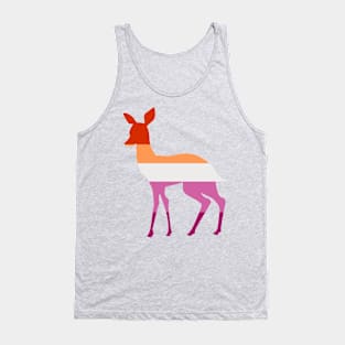 Lesbian Pride Doe | New 5 Colour Sunset Sapphic Flag Tank Top